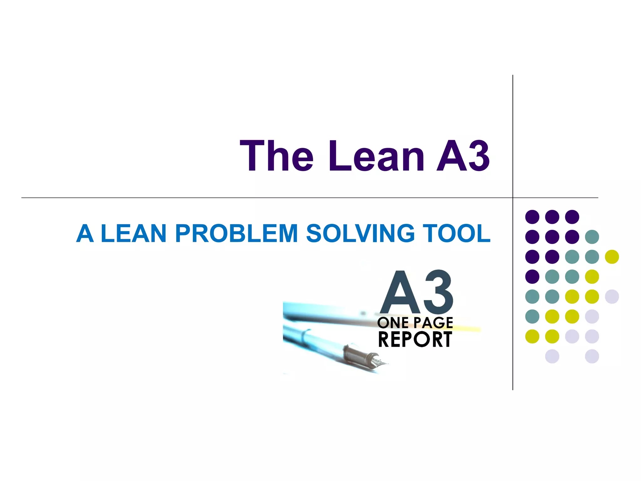 Toyota A3 Tool Training: Mastering Proactive Problem-Solving